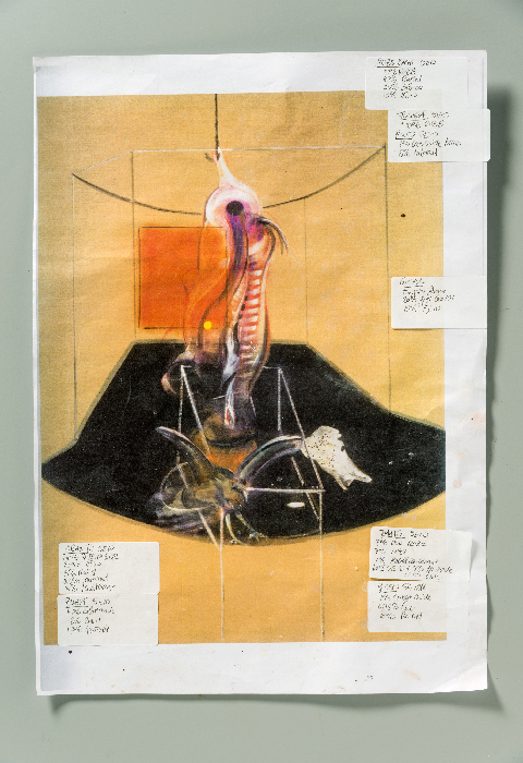 Francis Bacon "Carcass of Meat and Bird of Prey", 1980