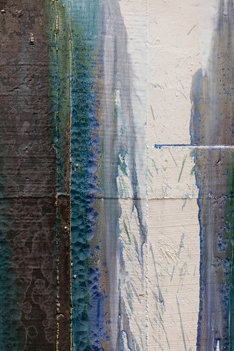 Under Construction (Column, L; Dark copper green); 2018